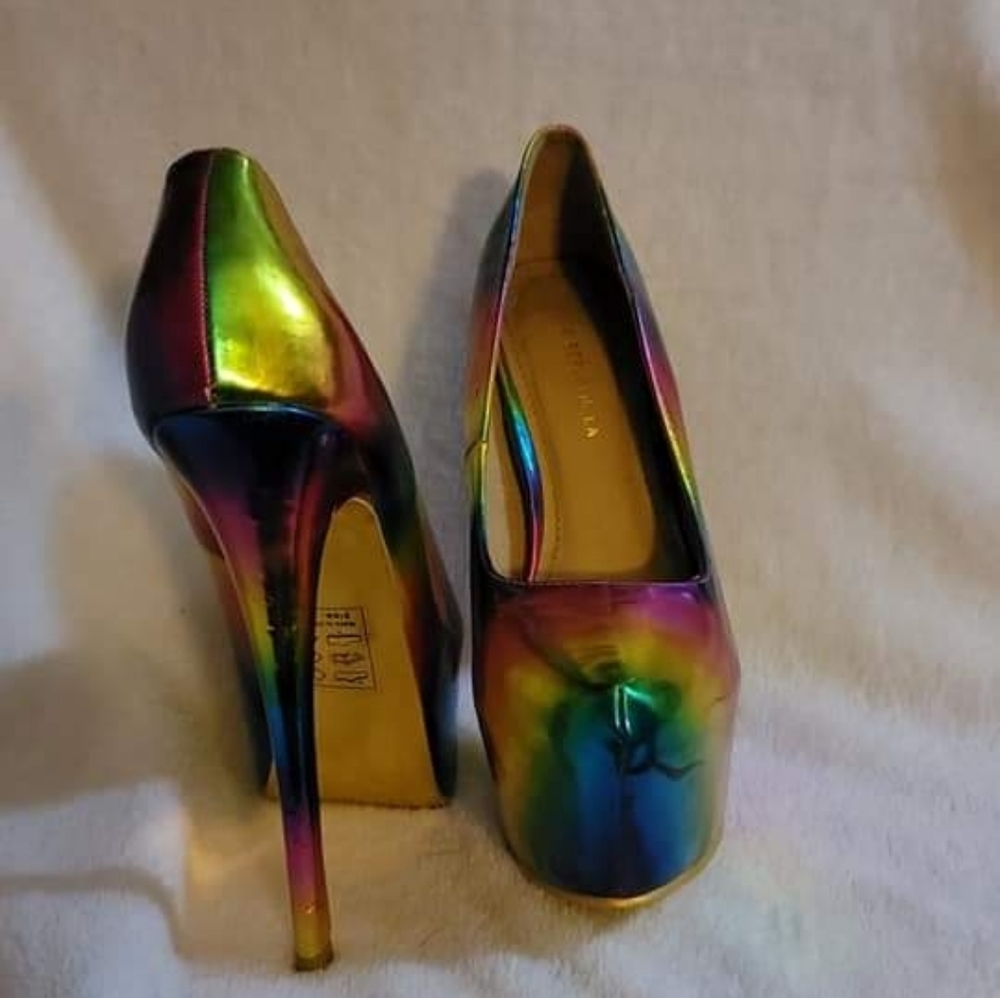 Rainbow platform stilleto